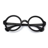 Decorative Retro Frame Round Lens Big Eyeglasses PC Material Fashion Hot
