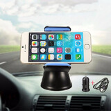 Dashboard transmitter Wireless Car Charger Adjustable Cradle Phone Holder 360° Rotation