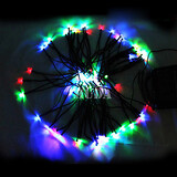 22m Fairy Blue Christmas Decoration Corn Colorful Light Led String Lights