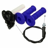 Blue With Cable Twist Pit Dirt Bike Action 22mm Quick 140cc 150cc Throttle Grips