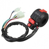8inch Headlight ATV Horn Universal Switch Handlebar Motorcycle Electrical Start Indicator