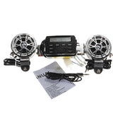 Speakers System Sound 12V Motorcycle LCD Audio Handlebar FM Radio