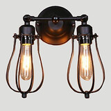 Wall Lamp Double Rustic/Lodge
