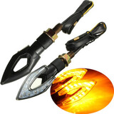 12LED Turn Signal Indicator Lights Arrow Amber E-Marked Universal 12V Motorcycle