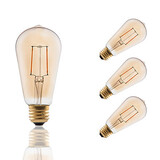 E26 4 Pcs Cob Dimmable Decorative Ac 110-130 V Led Filament Bulbs