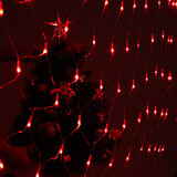 Lamps Red Party Net Garden 20-led 8-mode Fence Festival Decoration