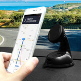 360 Degree Rotatable Magnetic Phone Holder Universal Suction Cup Mount