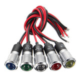 14mm Dual Color LED Pilot 12V Dashboard Panel Indicator Warning Light