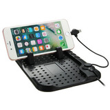 8Pin Car Charger Stand Mount Holder For iPhone Non-Slip Micro USB Pad GPS Dashboard