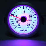 Vacuum Gauge Autometer Mechanical Boost Auto Car Silver