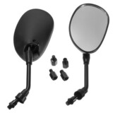 Side Handle Bar End Motorcycle Universal Black Rear View Mirrors