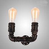 Water Vintage Metal Wall Lamp Lights Edison Bulb Pipe
