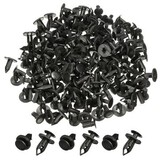 8mm Car Rivets Plastic 100Pcs Hole Fender Push Fastener Fastener Black Bumper Clip