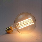 Light Bulbs G95 Around Incandescent Carbon 40w Silk