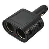 12V Hole Socket Splitter Adapter Car Cigarette Lighter Power Double