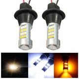 DRL DayTime Running T20 LED Kit Turn Signal Light Bulb 50W Pair Error Free
