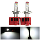 Pair Auto LED Headlight Kit H4 90W Xenon White Light