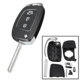 FOB 3 Shell Hyundai Santa Button Flip Key Car Remote Key Case Fold