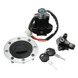 Fuel GSF600 Ignition Switch Lock Gas Cap Cover Set For Suzuki
