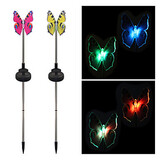 Way Lighting Landscape Light Pathway Stake Stair Butterfly Color-changing