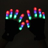 Dance Rave Party Modes Gloves Halloween With 6 LED Lights