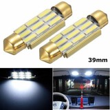 White Festoon LED Reading Light 39MM SMD Number Plate Interior Bulbs Error Free