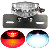 Motorcycle Scooter Rear Brake Running Tail Light License Plate