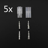 5 x Connectors Terminal for Motorcycle Round Way 2.8mm Male Female 2