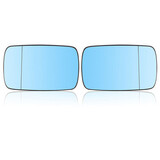 Side Heated Car Wing Mirror Glass For BMW LEFT And Right Blue E39 E46