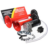Dual Motorcycle Auto Trumpet Air Horn Boat 12V Kit Loud