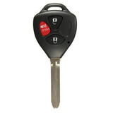 Uncut Battery Flip Key Shell 3 Buttons Remote Toyota Scion Black