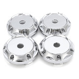 Wheel Center HUB ABS Caps Emblem 4PC Silver 64mm