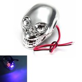 Skull Indicator Light 4pcs 12V Motorcycle LED Flashing Decorative