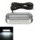 White Transom Boat 3.5inch Pontoon Waterproof LED Marine Light Stainless Steel Under Water