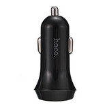Car Charger Dual USB Hoco Adapter For iPhone Xiaomi Samsung Port 5V 2.4A Two