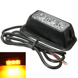 Yellow 12V 3W LED Emergency Waterproof Strobe Flashlightt