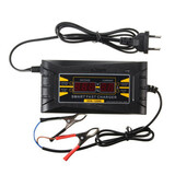 12V 6A Car Motorcycle PWM Cable Battery Charger Lead-acid Digital LCD Smart