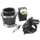 150cc Motorcycle Air Filter Performance Coil Spark Plug GY6 CDI Ignition