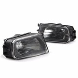 5-Series BMW E39 Bumper Pair Black Cover Housing Fog Lights Lamp Z3