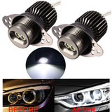 20W LED Bulb Error Free For BMW Pair E90 E91 Angel Eyes Halo Ring Light Side Marker