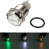 Horn Momentary 16mm Color Car Boat LED Light Button Switch 12V