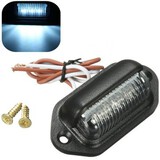 Plate License Light Trailer Truck Lorry ABS 0.5W 3 Led 10-30V Boat Lamp