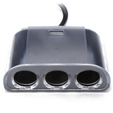 USB Interface Way Car Cigarette Lighter Socket 120W