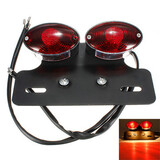 Motorcycle Tail Brake Lamp Red Rear Licence Plate Light Indicator