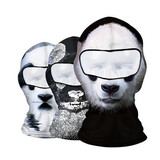 Lovely Face Masks Animal Personality Windproof Motorcycle Riding Headgear Panda