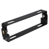 Frame Holder Adjustable Motorcycle License Plate Metal Black