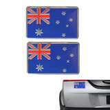 Sticker Emblem Decoration Flag 3D Aluminum Alloy 2Pcs Badge Pattern Australian Austrlia
