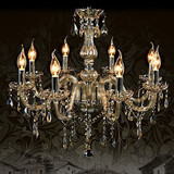 Lights Living Room 110v Crystal Cognac Color Chandelier Luxury K9