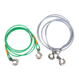 Emergency Rescue Rope Hooks Cable with Steel 4M Leash Metal Trailers Tow
