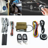 Keyless Entry Ignition Push Button Car Alarm System Engine Start Remote PKE